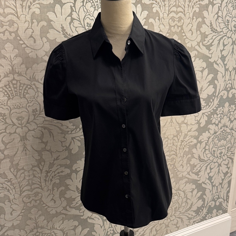 Theory Black Button Down Shirt